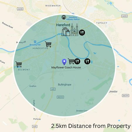 Hereford - Mayflower Coach House, Modern 2 Bedroom Property With Parking, Located South Of Hereford City, Suitable For Small Family, Couple Or Contractors - Sleeps Up To 5 Guests - Hosted By Rentmyhouse Exterior photo