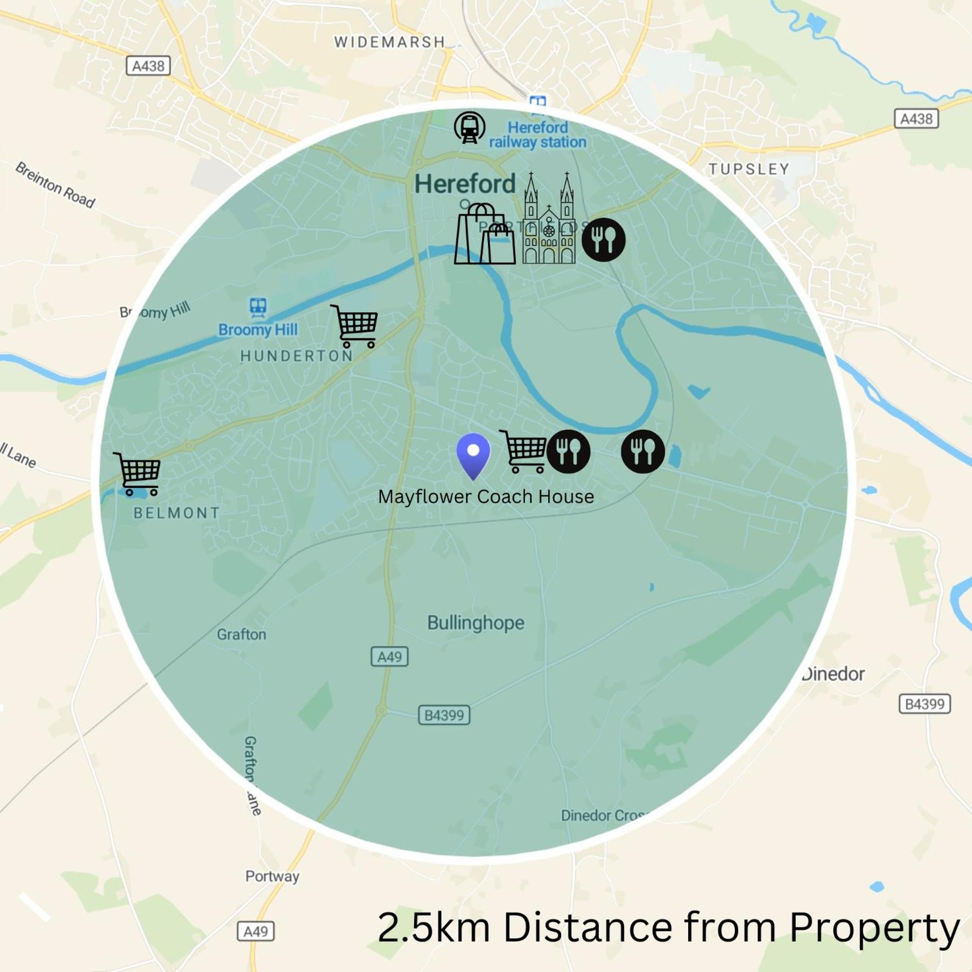 Hereford - Mayflower Coach House, Modern 2 Bedroom Property With Parking, Located South Of Hereford City, Suitable For Small Family, Couple Or Contractors - Sleeps Up To 5 Guests - Hosted By Rentmyhouse Exterior photo